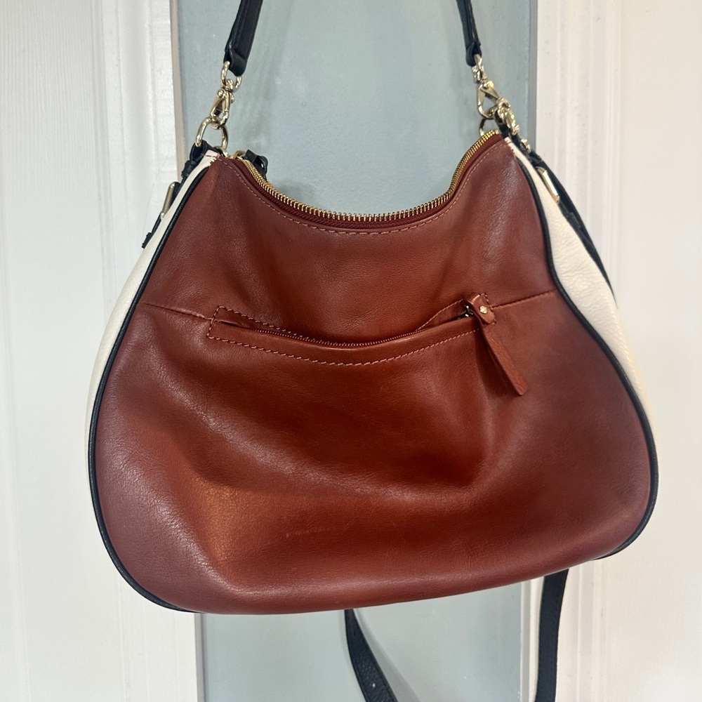 Kate Spade Brown and Cream Hobo Bag